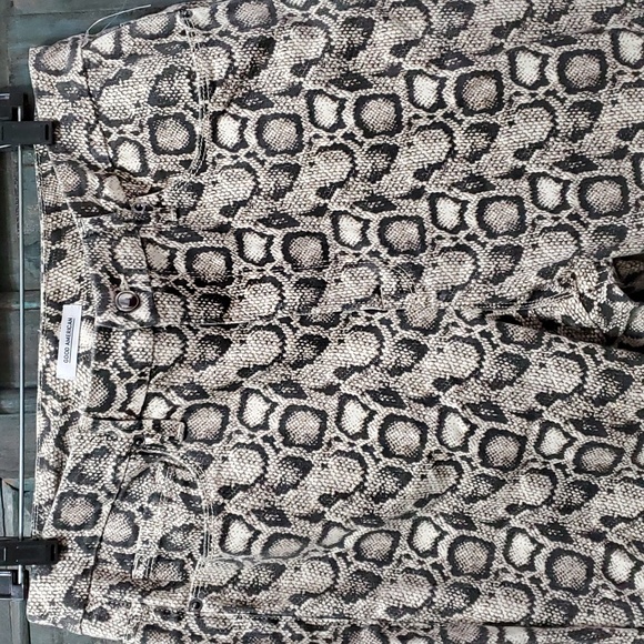 Good American Good Legs Snake Print High Waist Skinny Jeans Size 18 - Picture 7 of 11